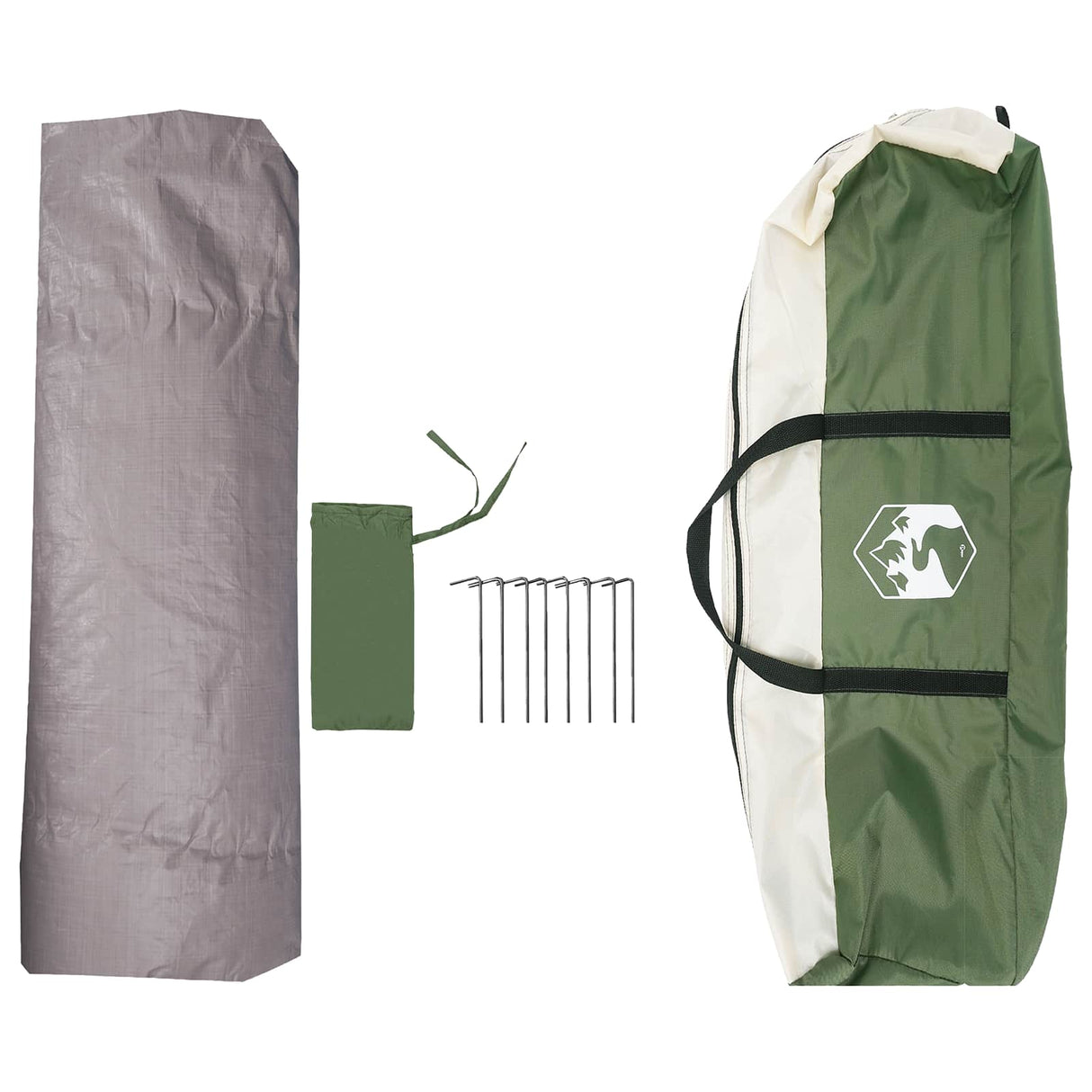 vidaXL Instanttent waterdicht 3-persoons 3-persoons Groen