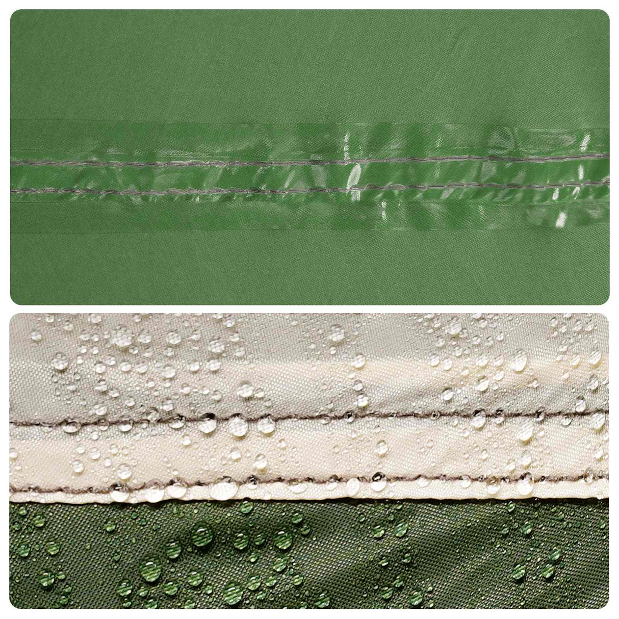 vidaXL 3-persoons 3-persoons Groen 185T Polyester met PU Coating