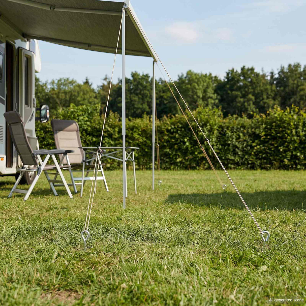 vidaXL Aardanker 4 pcs Zilverkleurig Ø10 x 60 cm Gegalvaniseerd Metaal