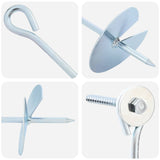 vidaXL Aardanker 4 pcs Zilverkleurig Ø10 x 60 cm Gegalvaniseerd Metaal