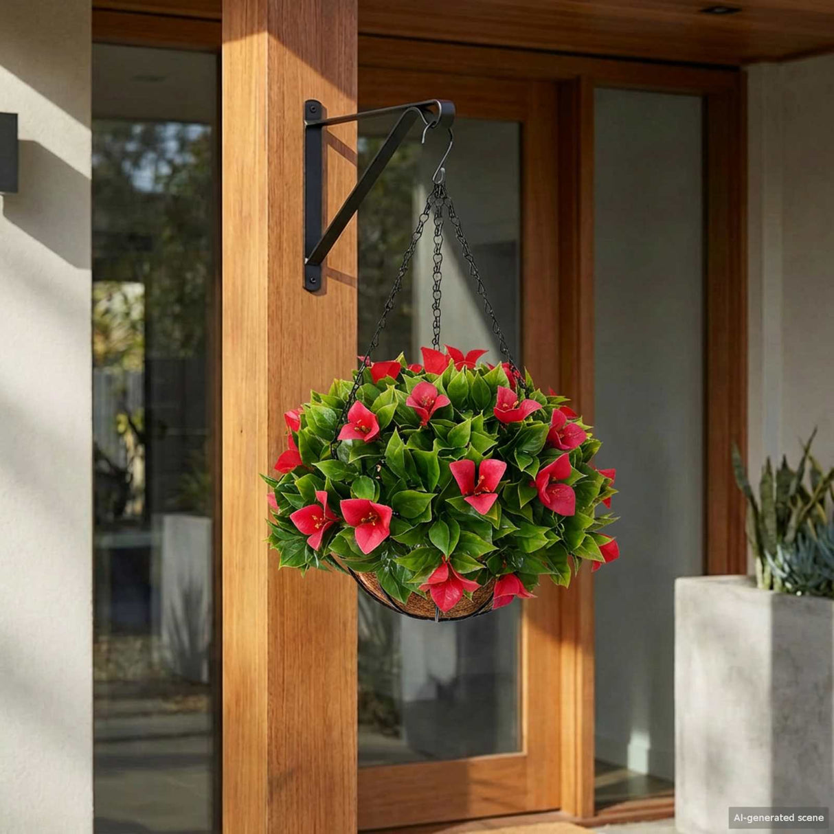 vidaXL Kunstbloemen Rozeachtig 33 x 33 x 44 cm PE en staal