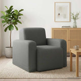 vidaXL Fauteuil Lichtgrijs Stof