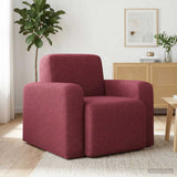 vidaXL Fauteuil Lichtgrijs Stof