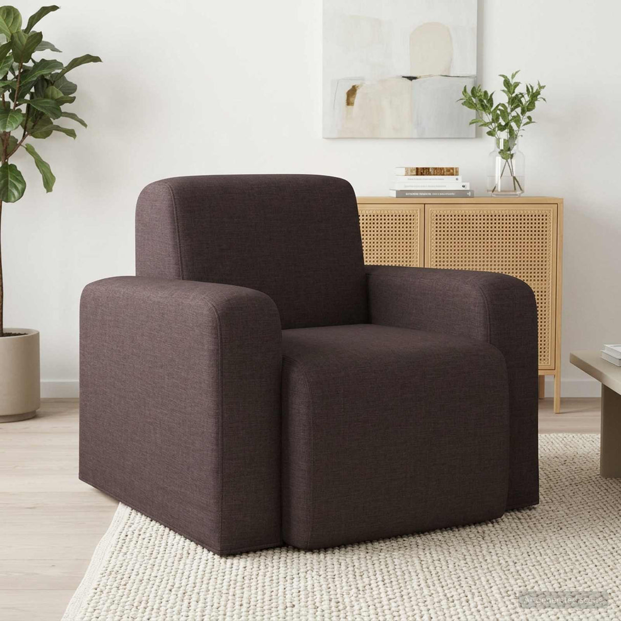 vidaXL Fauteuil Lichtgrijs Stof