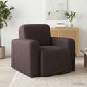 vidaXL Fauteuil Lichtgrijs Stof