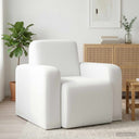 vidaXL Fauteuil Lichtgrijs Stof