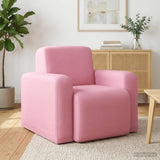 vidaXL Fauteuil Lichtgrijs Stof