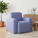 vidaXL Fauteuil Lichtgrijs Stof