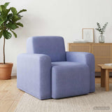 vidaXL Fauteuil Lichtgrijs Stof