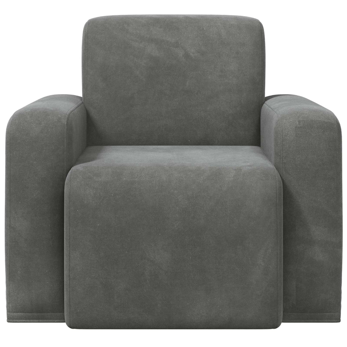 vidaXL Fauteuil Lichtgrijs fluweel