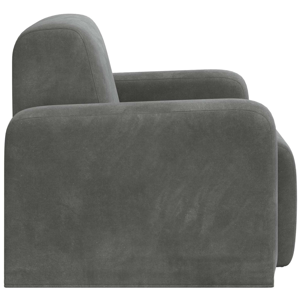 vidaXL Fauteuil Lichtgrijs fluweel