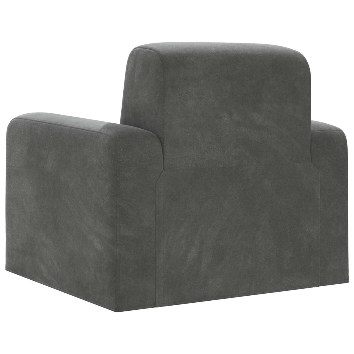 vidaXL Fauteuil Lichtgrijs fluweel