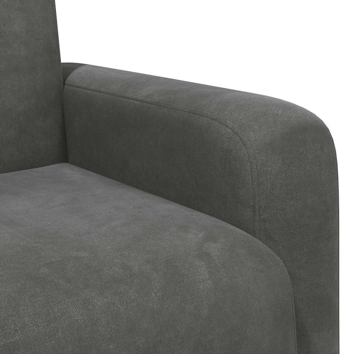 vidaXL Fauteuil Lichtgrijs fluweel