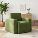 vidaXL Fauteuil Lichtgrijs fluweel