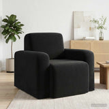 vidaXL Fauteuil Lichtgrijs fluweel