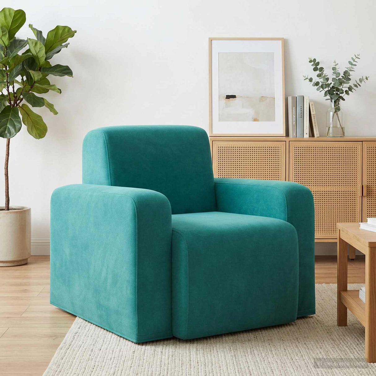 vidaXL Fauteuil Lichtgrijs fluweel