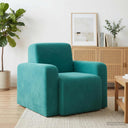 vidaXL Fauteuil Lichtgrijs fluweel