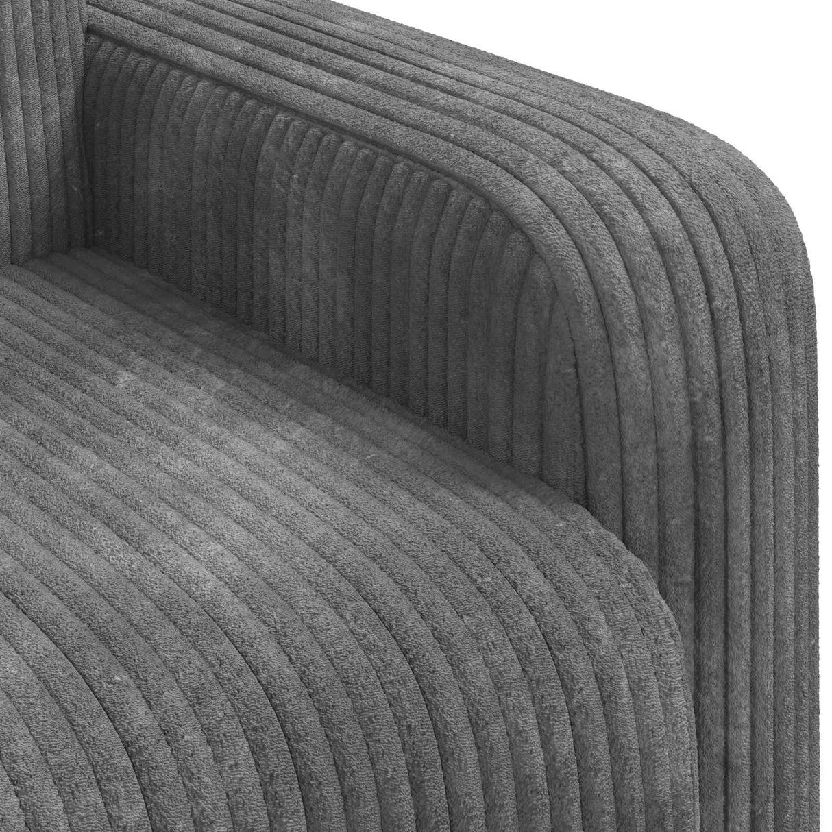vidaXL Armchair Taupe Corduroy