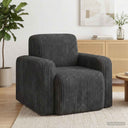 vidaXL Armchair Taupe Corduroy
