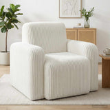 vidaXL Armchair Taupe Corduroy