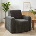 vidaXL Armchair Taupe Corduroy
