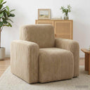 vidaXL Armchair Taupe Corduroy