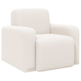 vidaXL Armchair Light Grey Bouclé