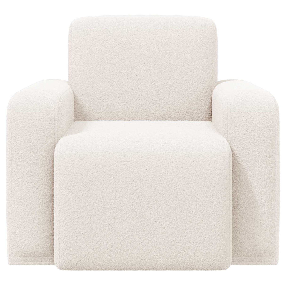 vidaXL Armchair Light Grey Bouclé