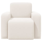 vidaXL Armchair Light Grey Bouclé