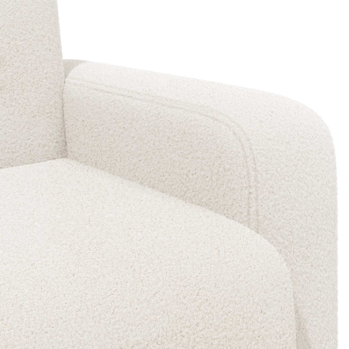vidaXL Armchair Light Grey Bouclé