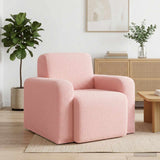 vidaXL Armchair Light Grey Bouclé
