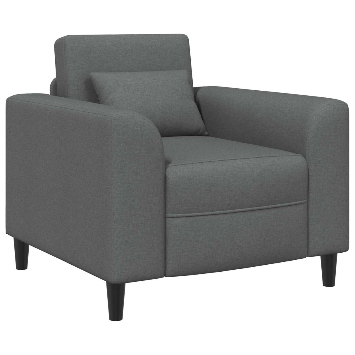 vidaXL Fauteuil Lichtgrijs Stof