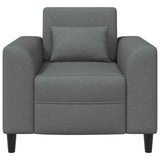 vidaXL Fauteuil Lichtgrijs Stof