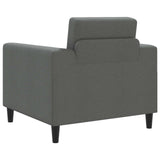 vidaXL Fauteuil Lichtgrijs Stof