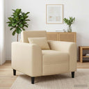 vidaXL Fauteuil Lichtgrijs Stof