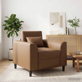vidaXL Fauteuil Crèmekleurig Kunstleer
