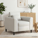 vidaXL Fauteuil Crèmekleurig Kunstleer