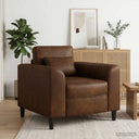 vidaXL Armchair Brown Faux Suede Leather