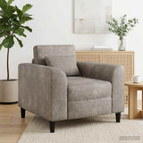 vidaXL Armchair Brown Faux Suede Leather