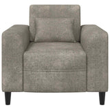 vidaXL Armchair Brown Faux Suede Leather