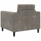 vidaXL Armchair Brown Faux Suede Leather