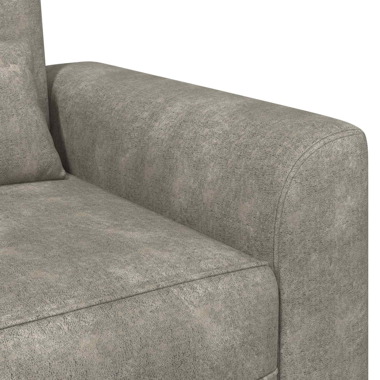 vidaXL Armchair Brown Faux Suede Leather