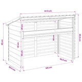 vidaXL Air Conditioner Hoes 90x40x60 cm Geïmpregneerd grenenhout