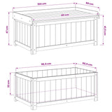 vidaXL Buiten Kussenbox Geïmpregneerd grenenhout 58,5 x 60 x 47 cm
