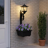 vidaXL Wandlamp 2 st Zwart 19 x 14 x 25 cm Roestvrij staal en ABS