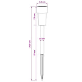 vidaXL Outdoor Solar Lights with Ground Spike 6 pcs Warm White 29.5 cm