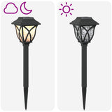vidaXL Buitenzonne-lampen met grondpen 6 pcs Warmwit 42 cm PP