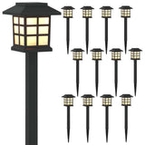 vidaXL Buitenzonne-lampen met grondpen 6 pcs Warmwit 38,5 cm PP