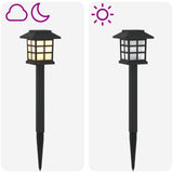 vidaXL Buitenzonne-lampen met grondpen 6 pcs Warmwit 38,5 cm PP