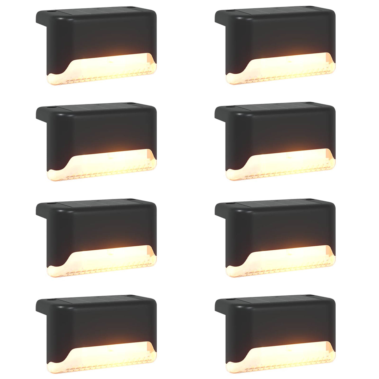 vidaXL Buitenzonne-lampen met grondpen 4 pcs Warmwit 4,5 cm ABS en PS